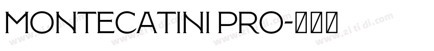 Montecatini Pro字体转换